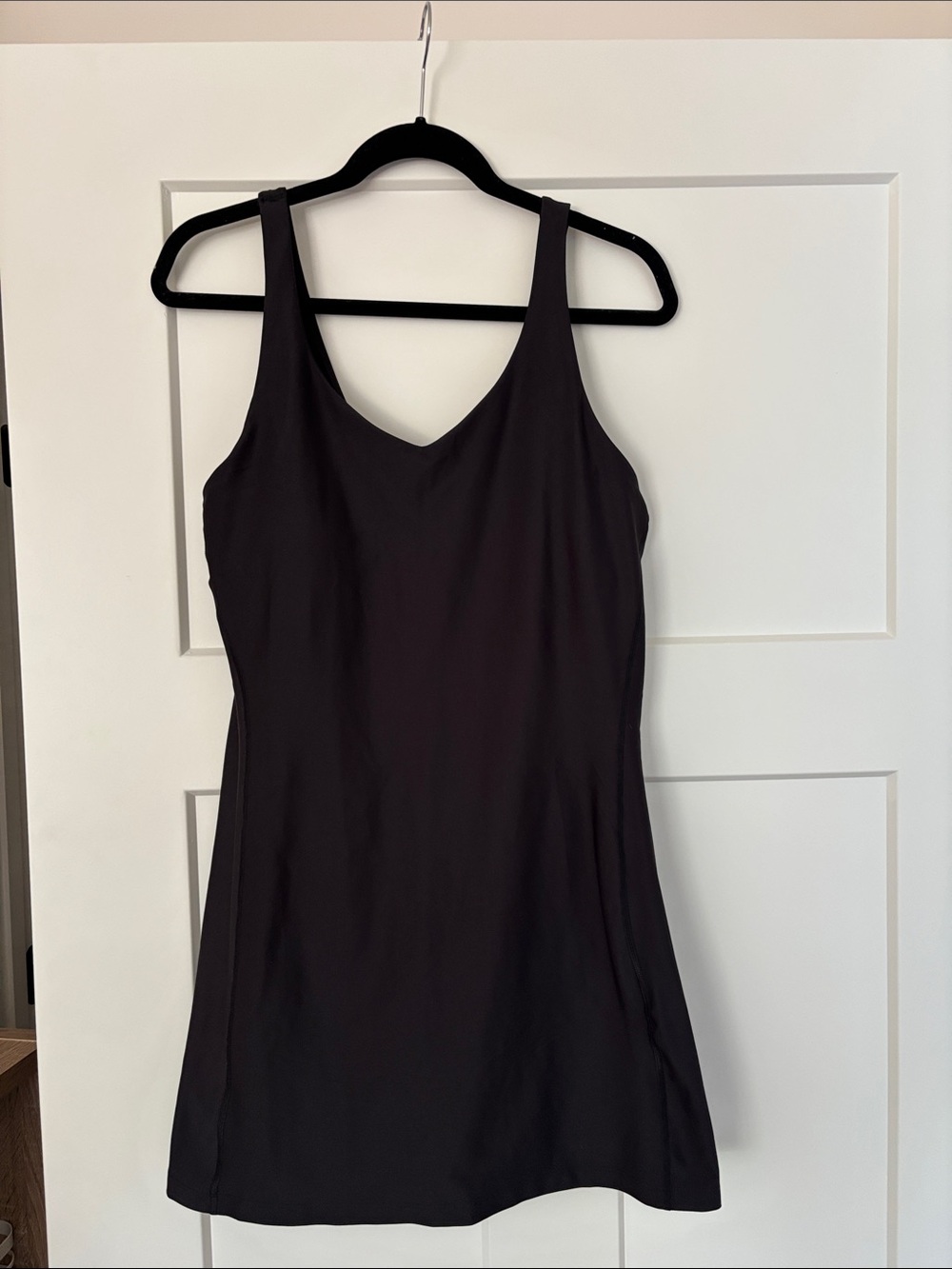 Old Navy Black V-Neck Tank Active Mini Dress w/built in shorts
